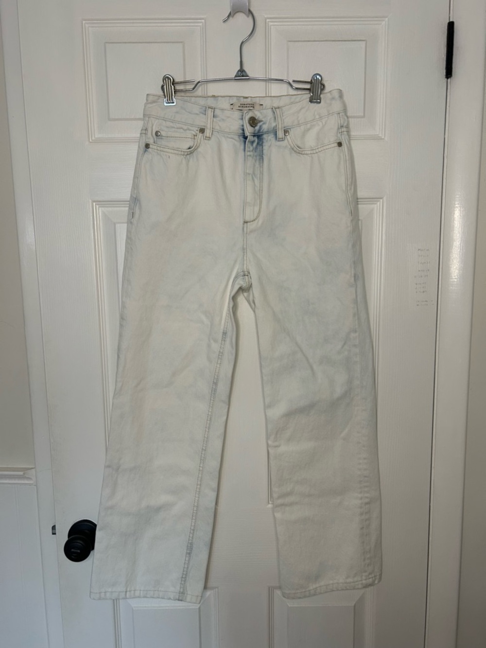 Dorothee Schumacher Denim Love Bleached Denim Pants in White Wash